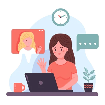 Psicóloga Fernanda Balthazar em atendimento